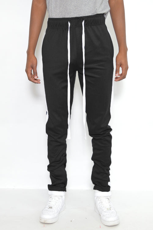 MALEFICUBRIS 'Monochrome Veil' Slim-Fit Track Pants