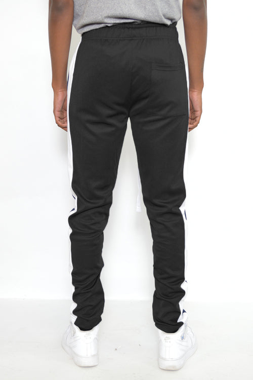 MALEFICUBRIS 'Monochrome Veil' Slim-Fit Track Pants