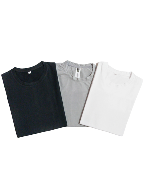 MALEFICUBRIS 'Monolith Triad' Essential Tee Pack (Black, White, Grey)